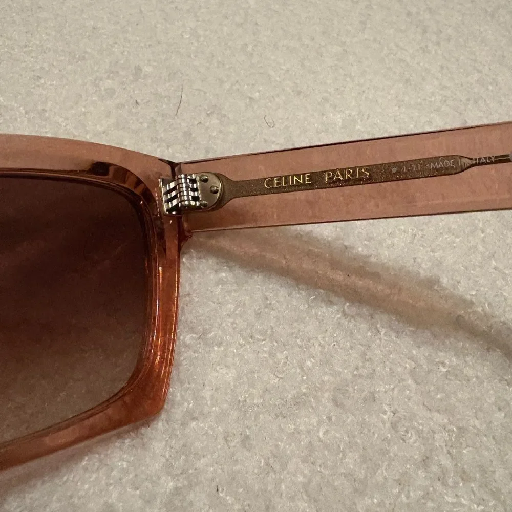 Celine Transparent Square Sunglasses